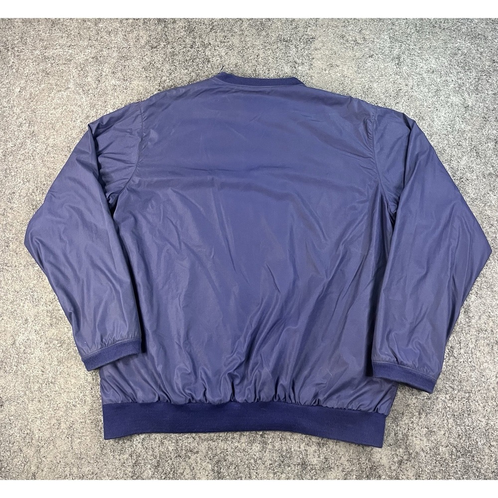 Vtg Polo Ralph Lauren Nylon Windbreaker Pullover Navy Mens Medium Made in USA - Picture 2 of 11